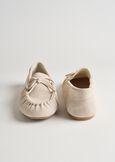 Sofia genuine suede loafers BEIGE LATTE Woman image number 4