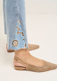 Dilan floral lace jeans DENIM MEDIUM DENIM Woman image number 4