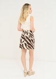 Giody mini skirt with flap pockets MARRONE Woman image number 4