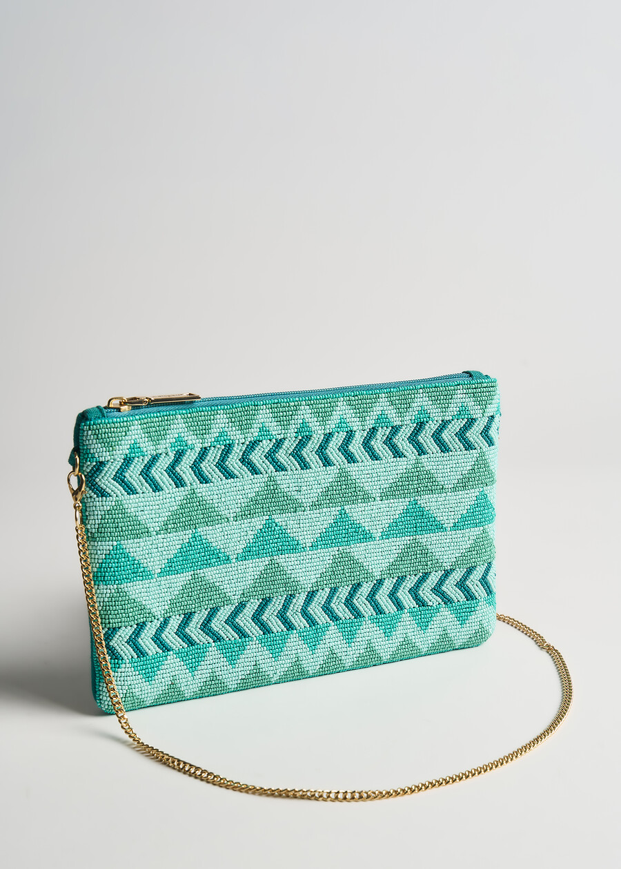 Body canvas ethnic pochette AZZURO AZZURRO Woman , image number 1
